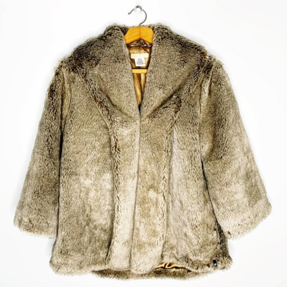 Billabong Jackets & Blazers - Billabong Plush Taupe Teddy Jacket